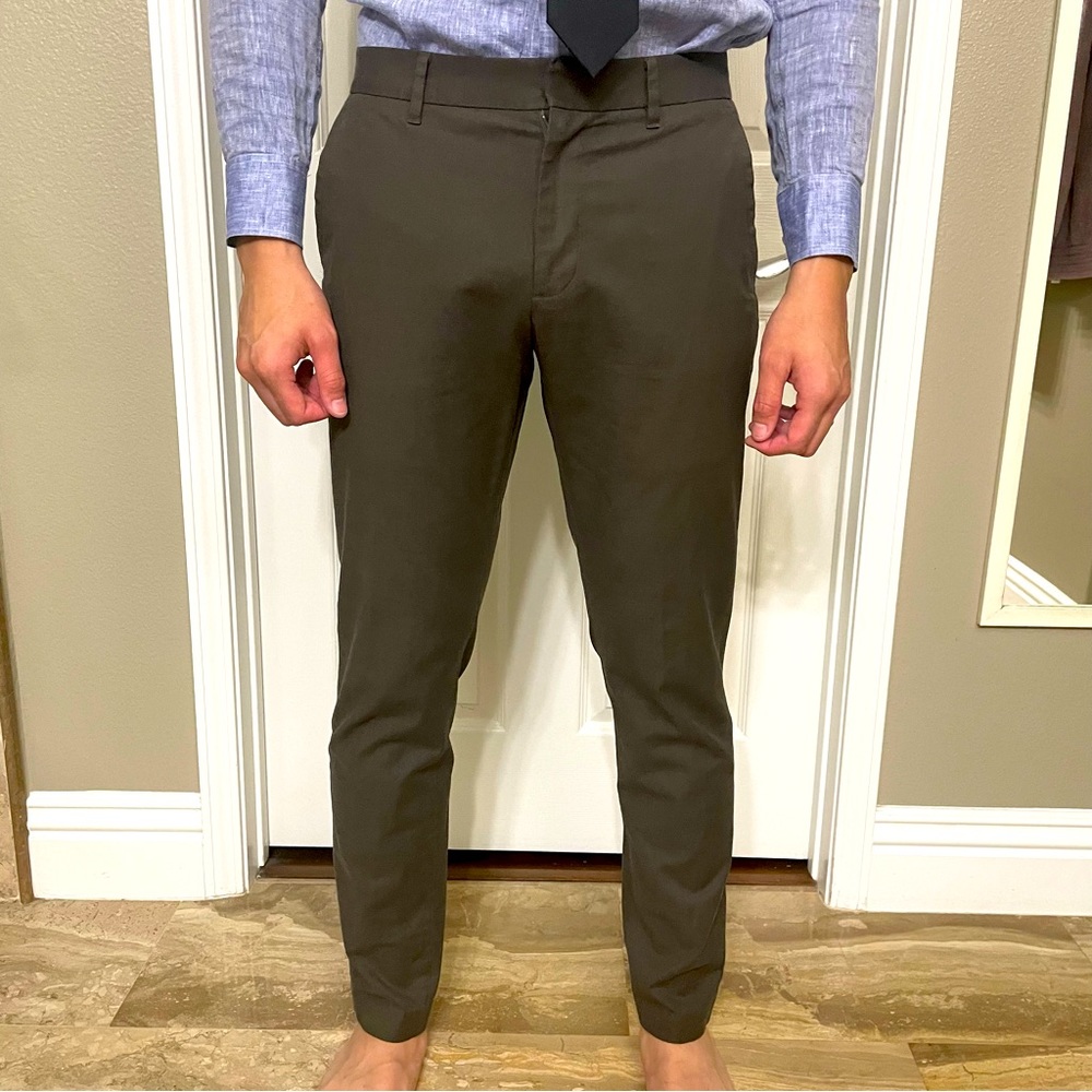 Bonobos Weekday Warrior Olive Dress Pants